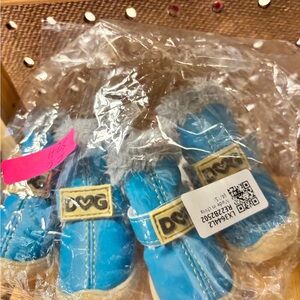 Blue Dog Boots with Logo